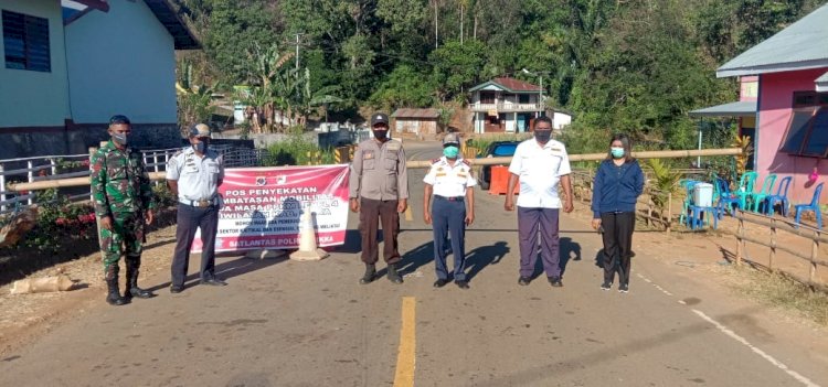 PPKM Level IV, Polres Sikka Perketat Pengamanan di 3 Pos Penyekatan Perbatasan dan 2 Posko Terpadu PPKM