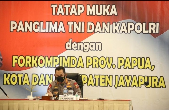 Pimpin Rapat Forkopimda Jayapura, Kapolri Tekankan Kesiapan PON dan Penanganan Covid-19 ⁴