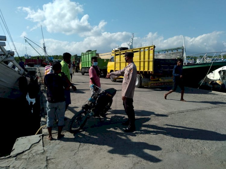 Cegah Covid-19, Pos KP3 Laut Gencar Laksanakan Pendisiplinan Prokes