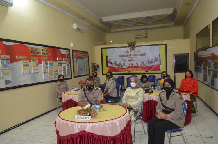 Kapolres Sikka Hadiri Syukuran Hari Jadi Polwan secara Virtual