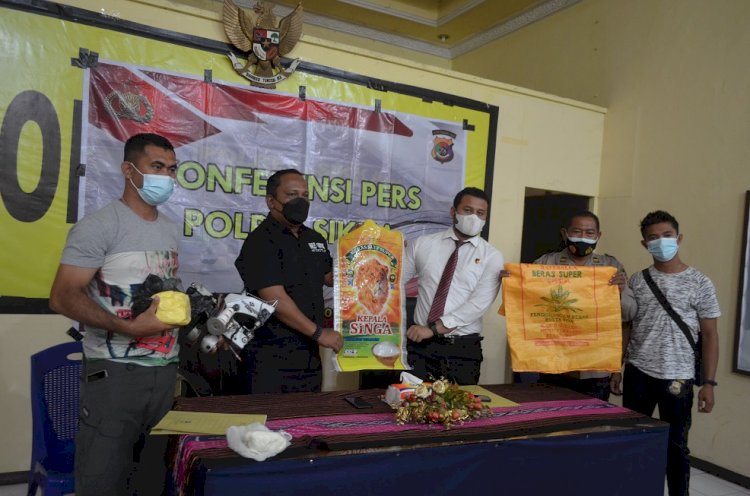 Unit Sub 1 Indag Ditkrimsus Polda NTT Gelar Press Release di Polres Sikka