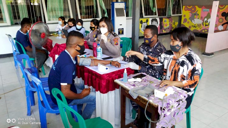 Gerai Vaksin Presisi Polres Sikka di Rutan Kelas IIB Maumere