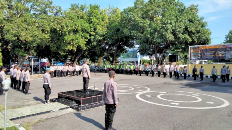 Pimpin Apel Pagi, Kapolres : Pedomani Tribrata dan Catur Prasetya Dalam Bertugas