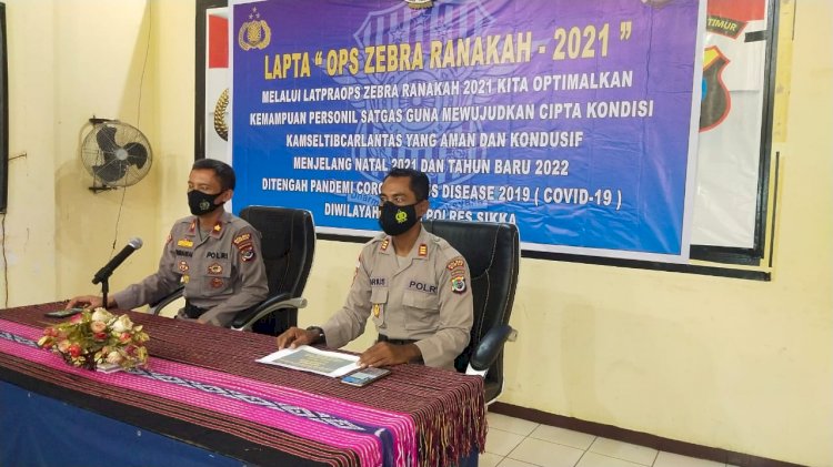 Polres Sikka Gelar Lat Pra ops zebra Ranakah Tahun 2021