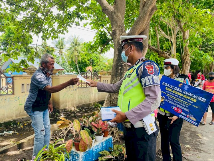 Hari ke-3 Oprasi Zebra, Sat. Lantas Polres Sikka Terus Gencar Melakukan Pendisiplinan Kendaraan R2, R4, dan Prokes.