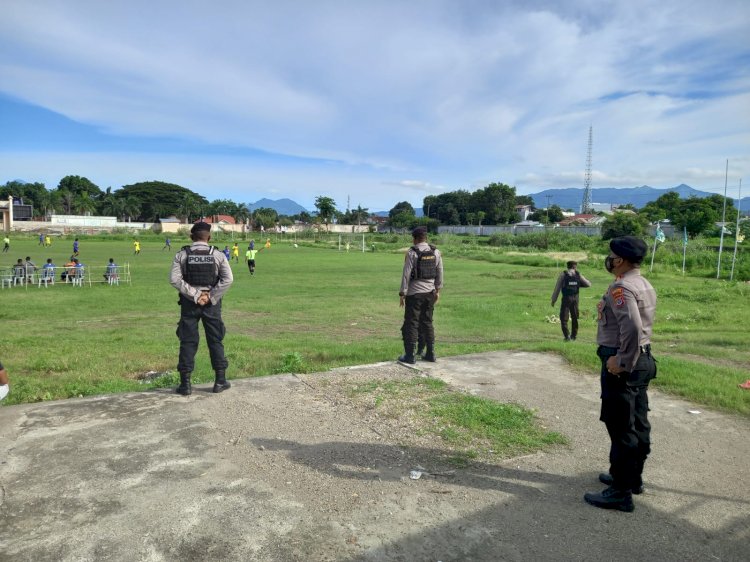 Polres Sikka Berikan Pengamanan Maksimal Dari Awal Hingga Final Turnamen Askab PSSI Sikka Cup 1