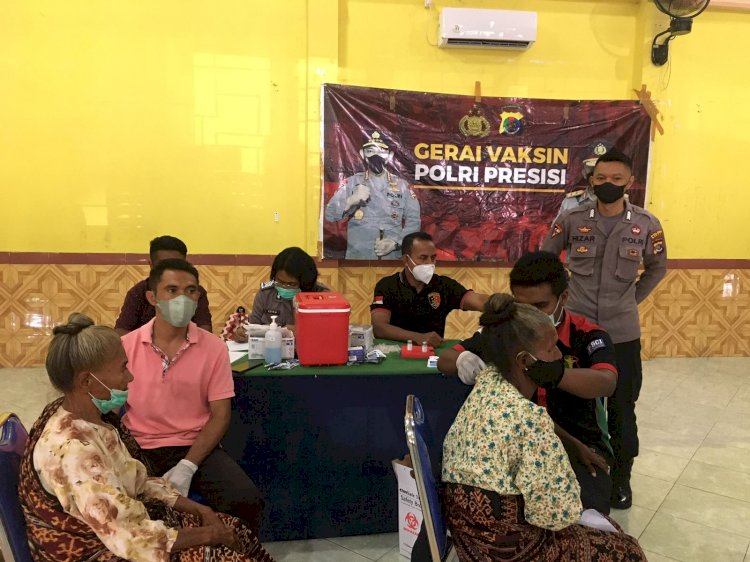 Gerai Vaksin Polri Presisi Jenis Sinovac, Moderna, Pfiser dan Astra Zaneca Covid-19 Dosis Pertama, Kedua dan Ketiga (Boster)