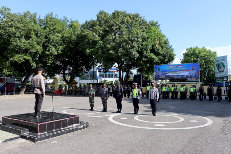 Polres Sikka Laksanakan Apel Gelar Pasukan “Operasi Keselamatan Turangga 2022”