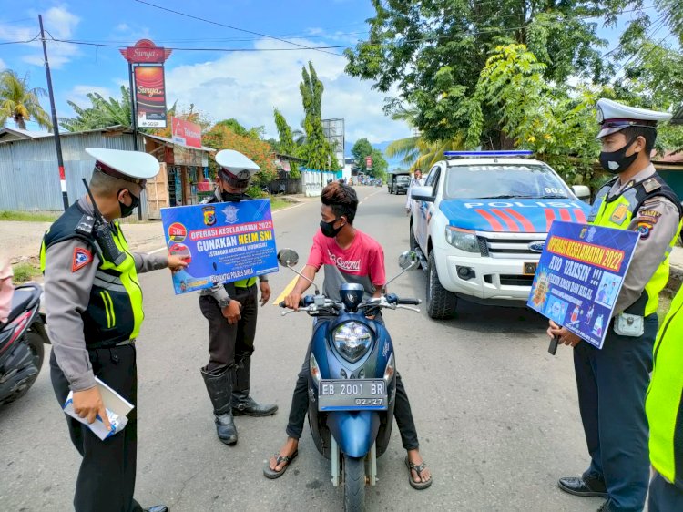 Hari Pertama Polres Sikka Laksanakan Operasi Keselamatan.