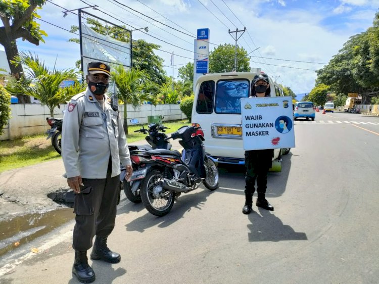 Tim Operasi Aman Nusa II Polres Sikka Kembali Gelar Razia Masker