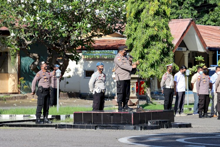 Pimpin Apel Perdana, Wakapolres Tekankan Hal Ini