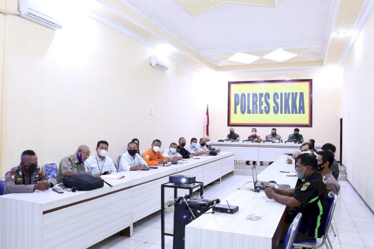 Polres Sikka Gelar Rakor Lintas Sektor Persiapan Pengamanan Hari Raya Idul Fitri 1443 H