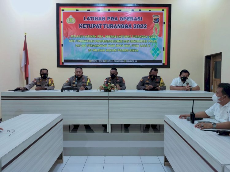 Polres Sikka Gelar Latpra Operasi Ketupat Turangga 2022