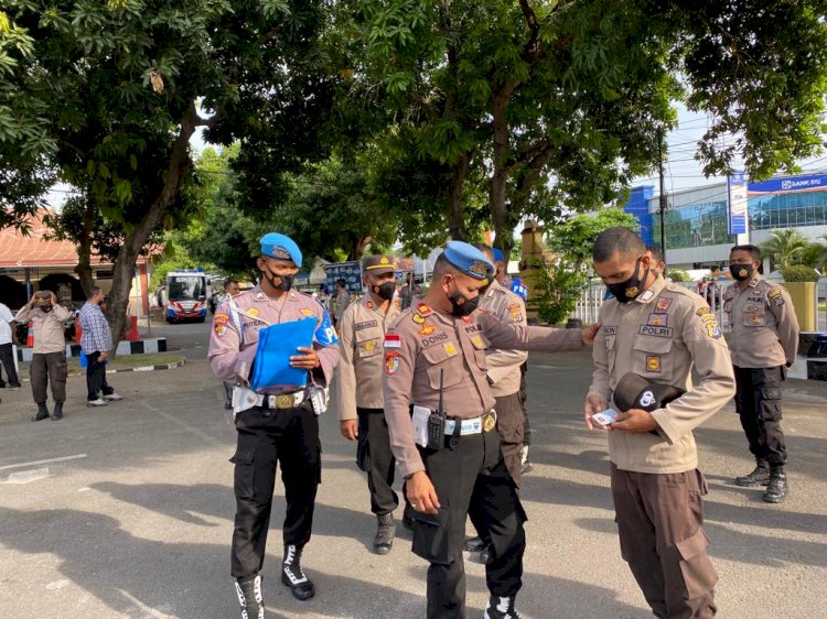 Meminimalisir Pelanggaran Anggota, Sipropam Polres Sikka Menggelar Giat Gaktiblin