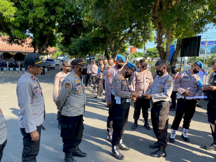 Demi Pelihara Disiplin Personil, Propam Polres Sikka Gelar Operasi Gaktiblin