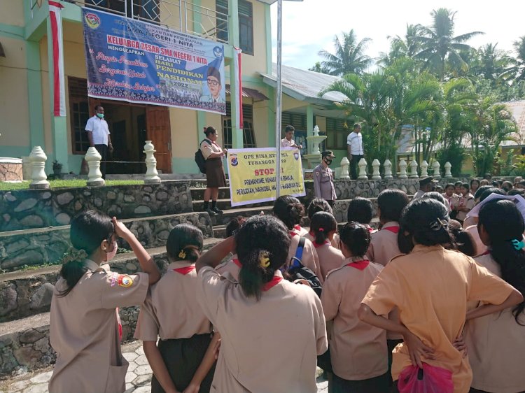 Gelar Operasi Bina Kusuma Turangga 2022, Satuan Binmas Polres Sikka Sasar Pelajar dan Masyarakat di Kecamatan Koting