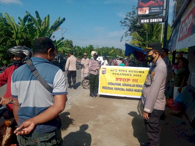 Satuan Binmas Polres Sikka Laksanakan Binluh di Pasar Nita