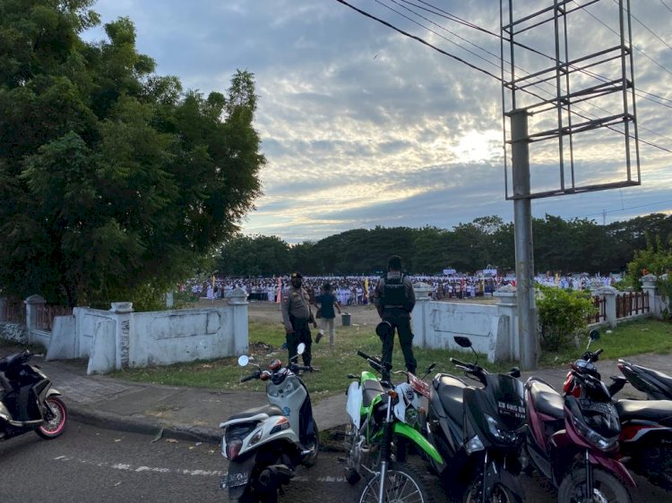 Polres Sikka Laksanakan Pengamanan Ibadah Sholat Ied
