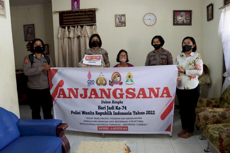 Menyongsong Hut Polwan Ke-74, Polwan Polres Sikka Laksanakan Anjangsana