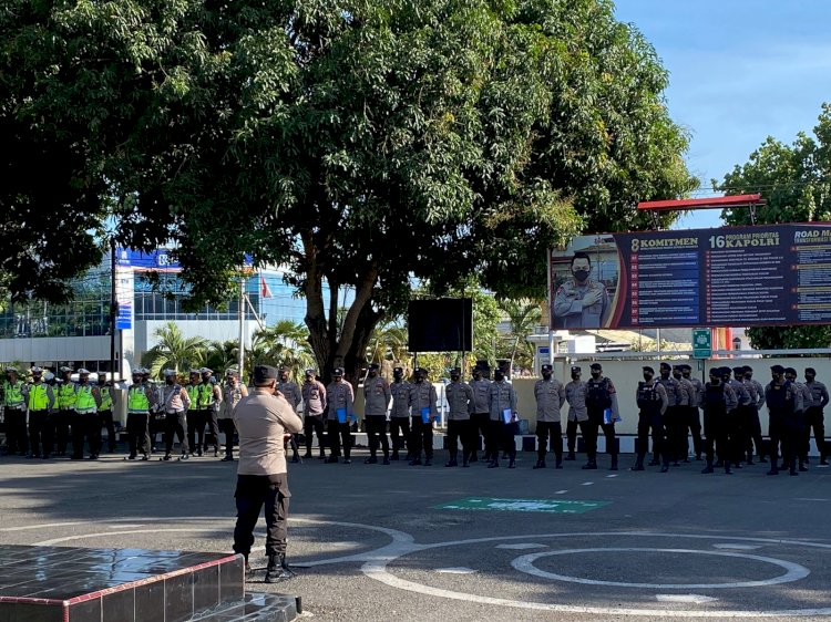 Pimpin Apel Pagi, Pawas (perwira pengawas) Polres Sikka Tekankan Hal Ini