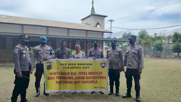 Operasi Bina Waspada, Sat Binmas Polres Sikka Laksanakan Binluh