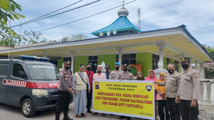 Operasi Bina Waspada, Sat Binmas Polres Sikka Laksanakan Binluh