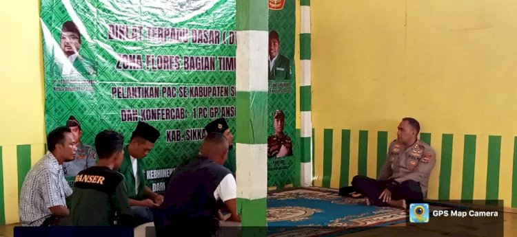 Pererat Tali Silaturahmi, Kapolres Sikka Berkunjung Ke Para Tokoh Pemuda Ansor Sikka.
