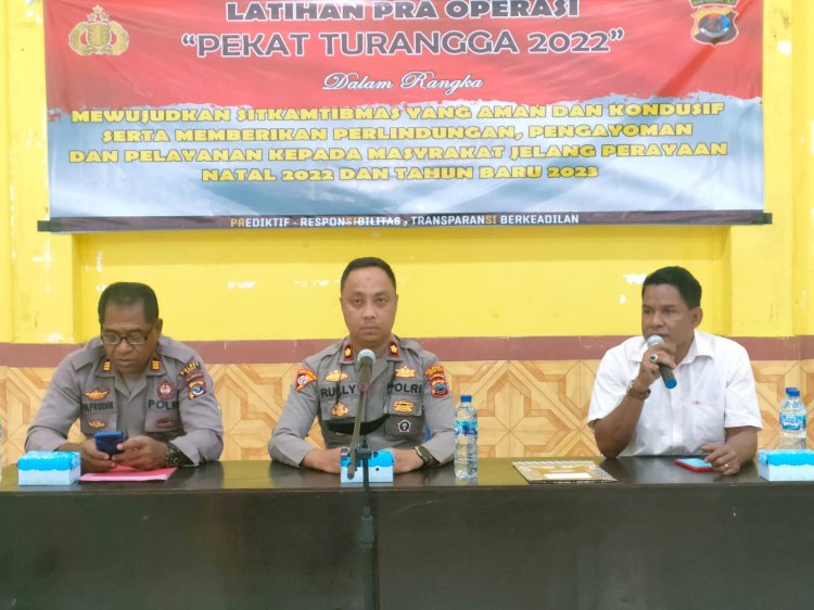 Polres Sikka Gelar Latihan Pra Operasi 