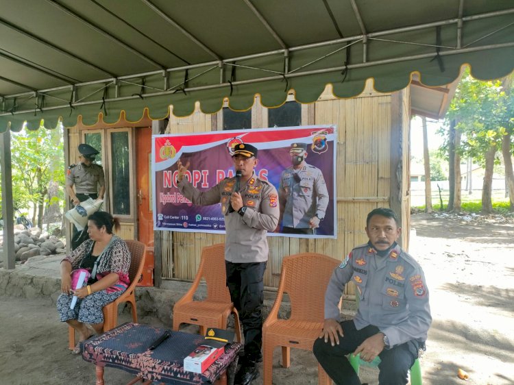 Ngopi Panas, Kapolres Sikka Turun Langsung Dengar Curhatan Masyarakat