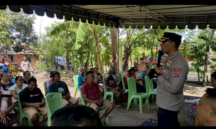 Ngopi Panas, Kapolres Sikka Turun Langsung Dengar Curhatan Masyarakat