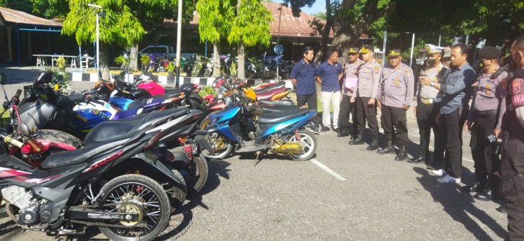 18  unit sepeda motor knalpot racing terjaring dalam operasi pekat turangga 2022