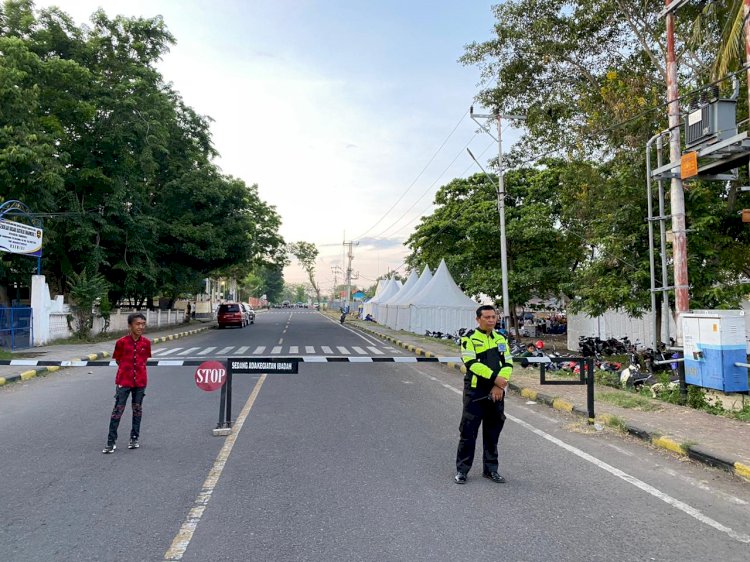 Puncak Acara “Simfoni Duka Ami Noran” Polres Sikka Laksanakan Pengamanan