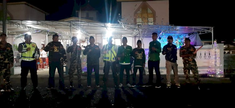 Amankan Ibadah Malam Natal, Ratusan Personil Polres Sikka Diterjunkan