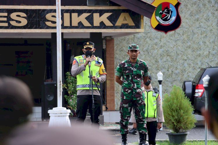 Kapolres Sikka dan Dandim 1603 Sikka Pimpin Apel Persiapan Pengamanan Malam Tahun Baru