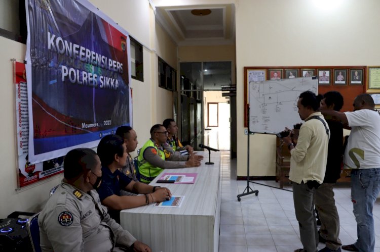 Polres Sikka Gelar Press Release Akhir Tahun 2022