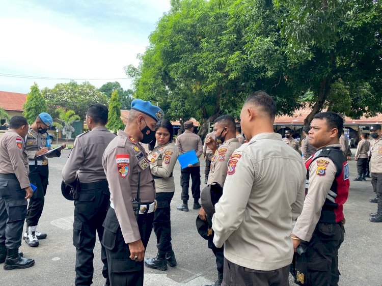 Pemeriksaan Sikap Tampang Anggota, Kasi Propam Laksanakan Gaktibplin
