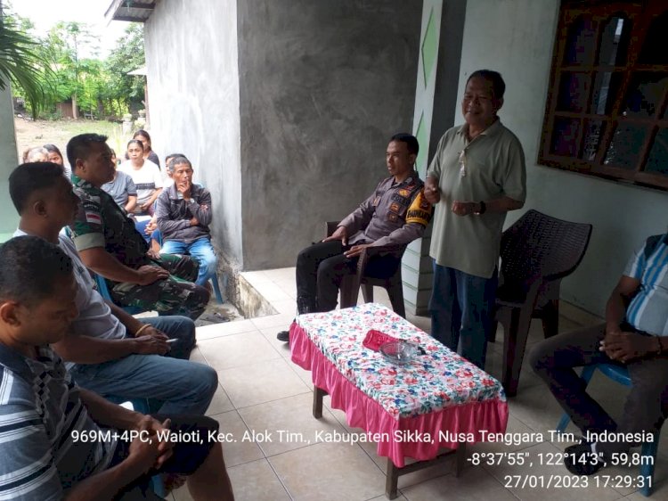 Melalui Problem Solving Bhabinkamtibmas Polsek Alok Lakukan Penyelesaian Masalah Warga Binaan