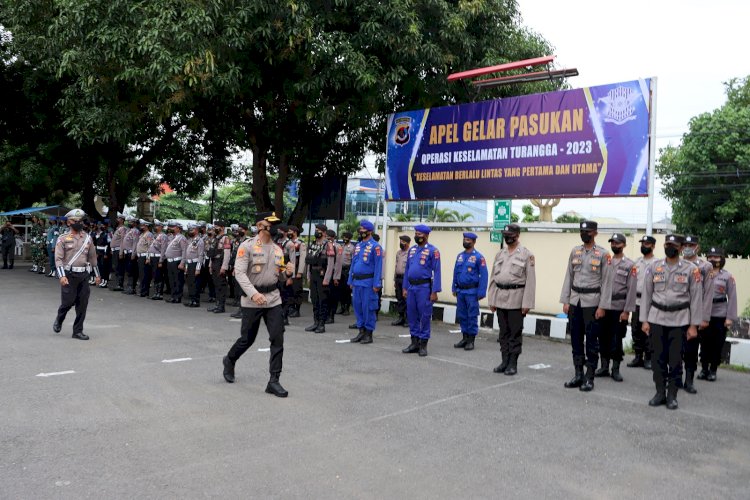 Operasi Keselamatan Turangga 2023, Kapolres Sikka Bacakan Amanat Kapolda NTT