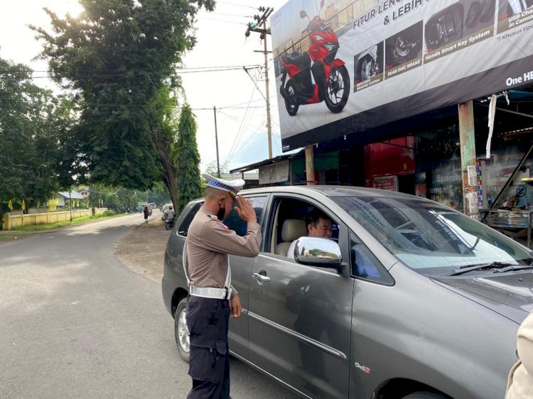 Hari Ke-3 Operasi Keselamatan Turangga 2023, Personil Gabungan Laksanakan Operasi di sepanjang Jalan El Tari