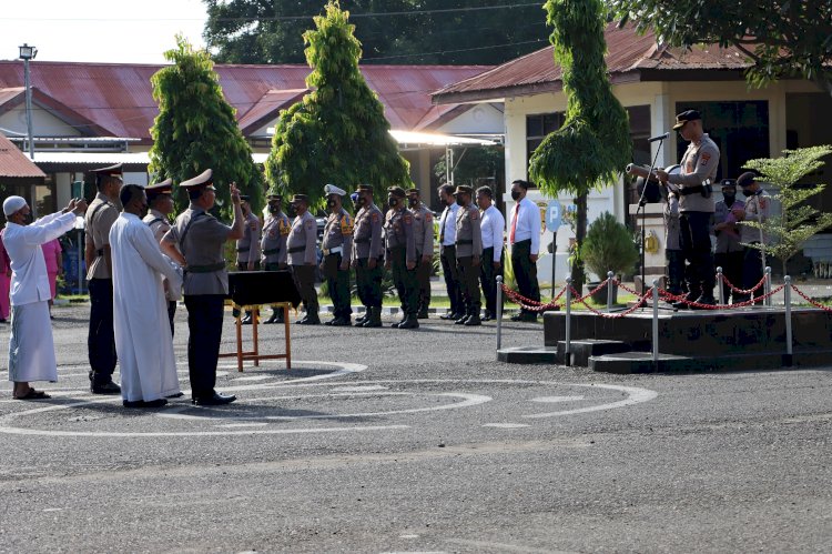 Pimpin Sertijab Kasat Res Narkoba dan Pelantikan Kabag Ren, Inilah Arahan Kapolres