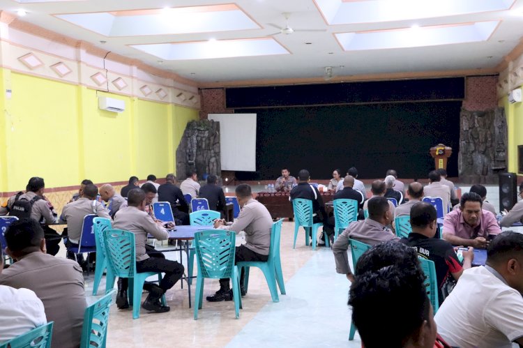 Puluhan Personel Polres Sikka dan Brimob Yon B Pelopor Maumere Laksanakan Tes Psikologi Pemegang Senpi