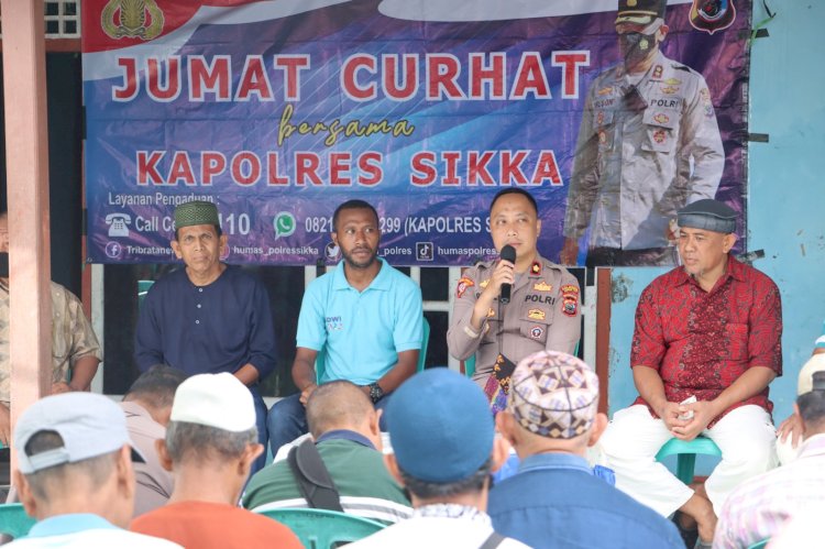 Waka Polres Sikka Datangi Kelurahan Beru Guna Mendengar Keluhan Dan Masukan Dari Masyarakat