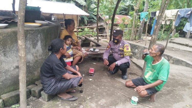 Bhabinkamtibmas Polsek Lela Sambang Warga Desa Binaan Wujudkan Kemitraan