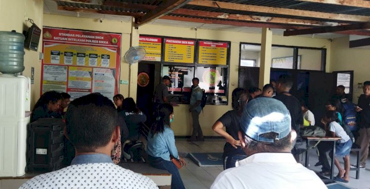 Polres Sikka Layani SKCK untuk Caleg, Pegawai P3K dan Pegawai Unipa