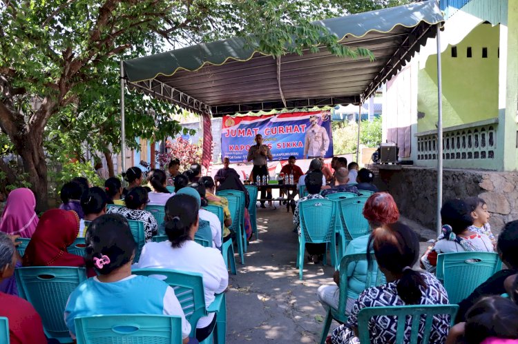 Gelar Jumat Curhat, Kapolres Sikka dengarkan keluhan masyarakat Nangahure Bukit