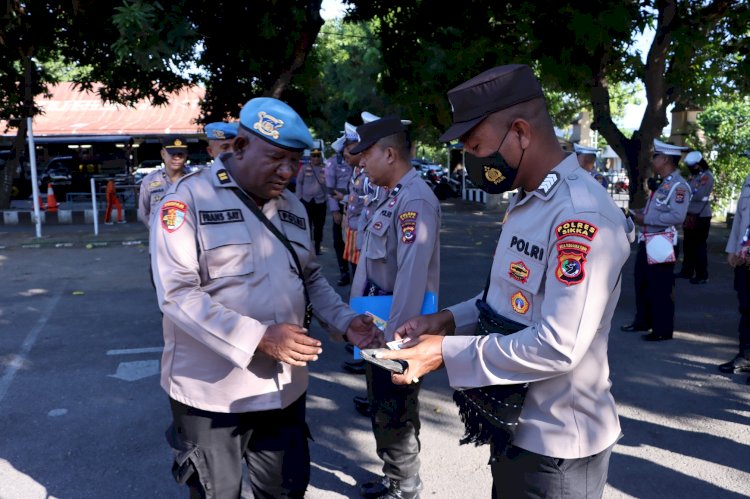 Tingkatkan Disiplin Personel, Sipropam Polres Sikka Gelar Operasi Gaktiblin