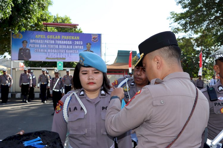 Apel Gelar Pasukan Operasi Patuh Turangga 2023 Polres Sikka