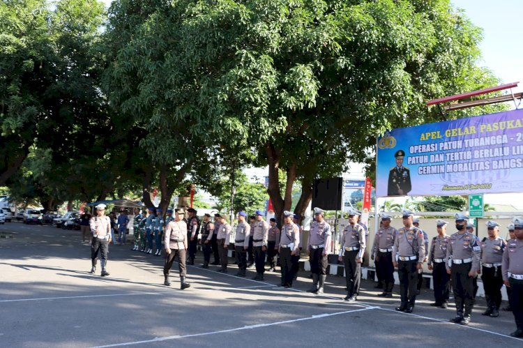 Apel Gelar Pasukan Operasi Patuh Turangga 2023 Polres Sikka