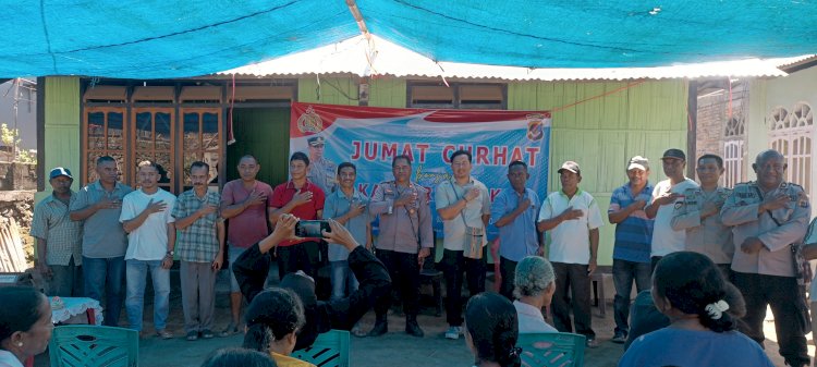 Lewat Jumat Curhat Kabag Ops Polres Sikka Dengan Keluhan Masyarakat