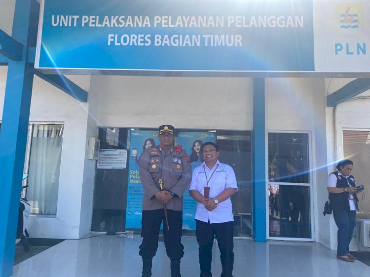 Jalin Silahturahmi, Kapolres Kunjungi PT PLN Persero UP3 Flores Bagian Timur, PT Pertamina Patra Niaga Fuel Terminal Maumere dan Kantor BMKG Kab. Sikka